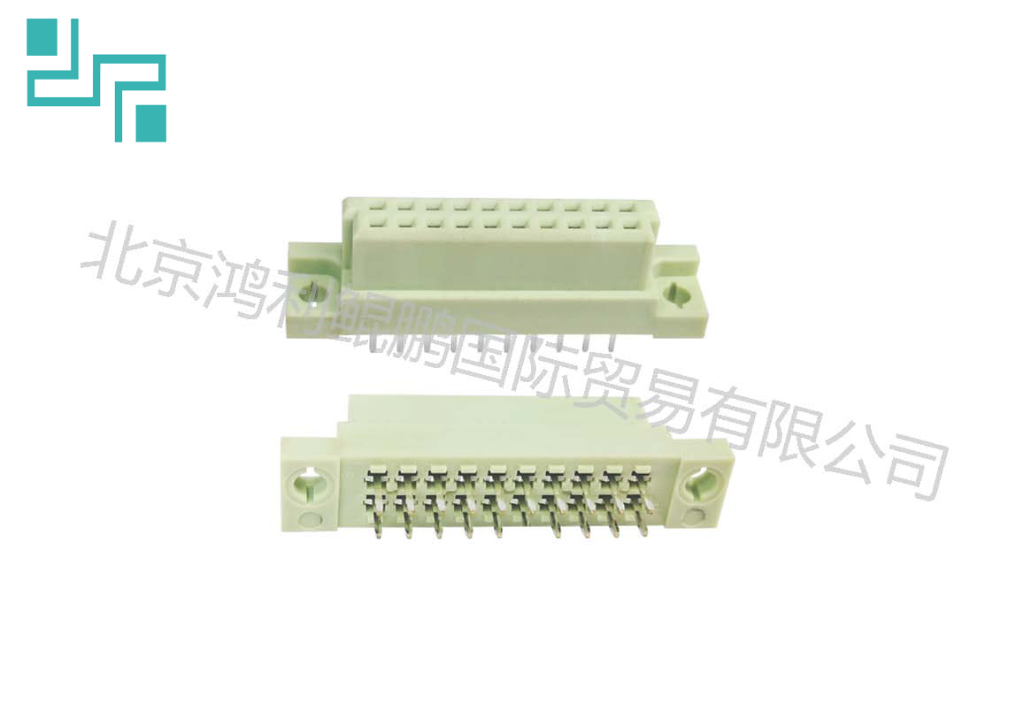 Straight female simple (two rows)DIN41612 European connector